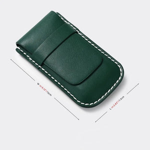 Emerald CROQ Leather Case-3-Le Remontoir