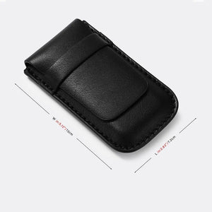 Simple Black Leather Case-2-Le Remontoir