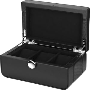 Watch Box - Benson Three Black-1-Le Remontoir