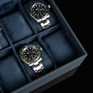 Watch Box - Flat Mirage Blue-2-Le Remontoir