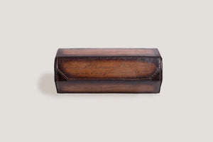 Watch Box - Galata Hexagonal Java Brown Parchment-2-Le Remontoir