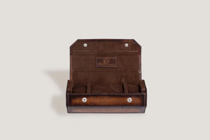 Watch Box - Galata Hexagonal Java Brown Parchment-3-Le Remontoir