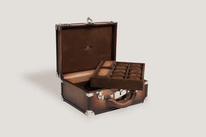 Watch Box - Java Brown Trunk Patina-3-Le Remontoir