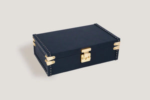 Watch Box - Petra Togo Dark Blue-2-Le Remontoir