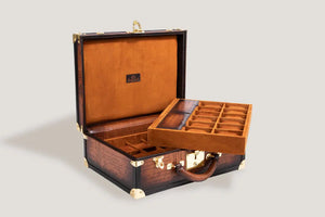 Watch Box - Trunk Parchment Light Tan-3-Le Remontoir
