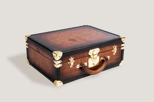 Watch Box - Trunk Parchment Light Tan-5-Le Remontoir