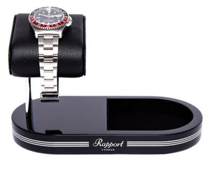 Watch Holder - Black Silver Tray-2-Le Remontoir