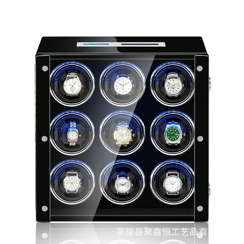 Automatic Watch Winder - Premium Piano 9 Slots-1-Le Remontoir