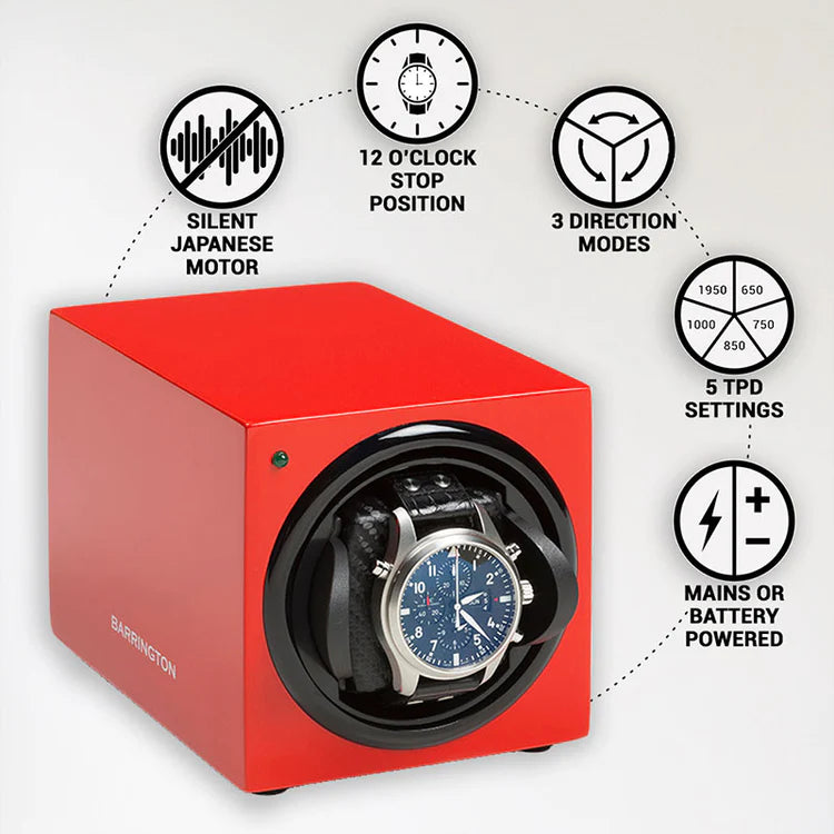 Barrington Crimpson Red Watch Winder-6-Le Remontoir