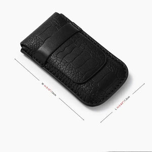 Black CROQ Leather Case-2-Le Remontoir