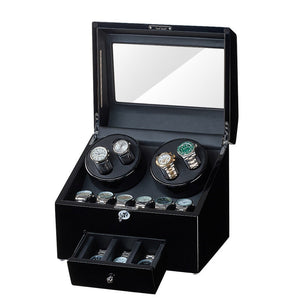 Black Swan Watch Winder Box-1-Le Remontoir