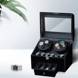 Black Swan Watch Winder Box-2-Le Remontoir