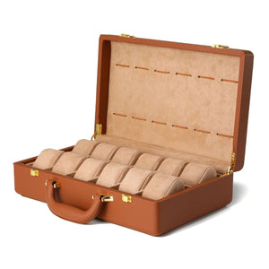 Brown Leather Watch Case for American Audience-1-Le Remontoir