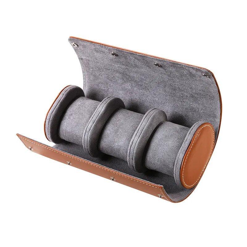 Brown Trio Watch Case-1-Le Remontoir