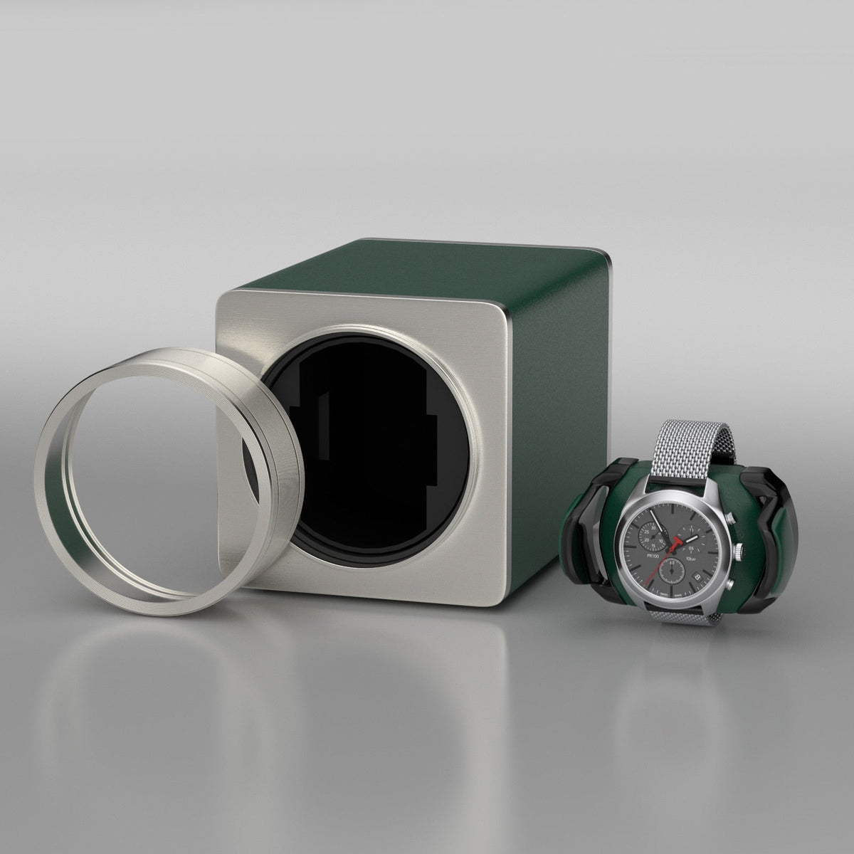 DUKWIN Green Hooker Watch Winder for American Audience-4-Le Remontoir
