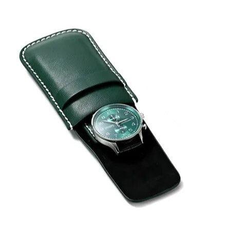 Emerald CROQ Leather Case-1-Le Remontoir