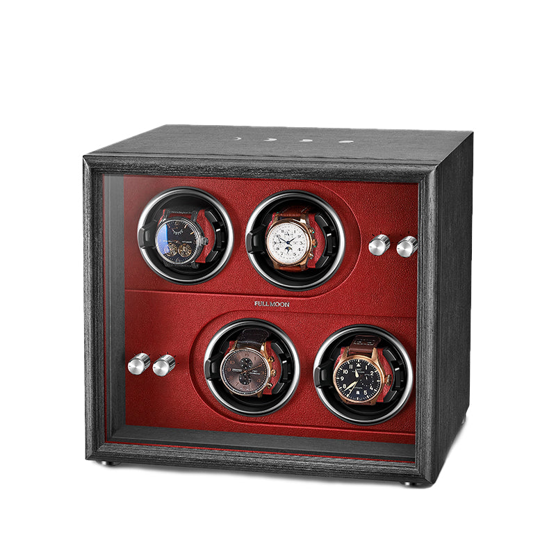 FULLMOON Alizarine Quartet Watch Winder-1-Le Remontoir