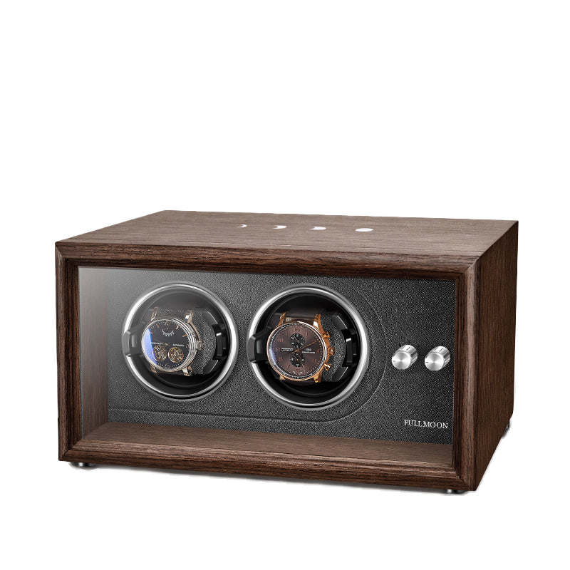 FULLMOON Oak Duo Watch Winder-1-Le Remontoir