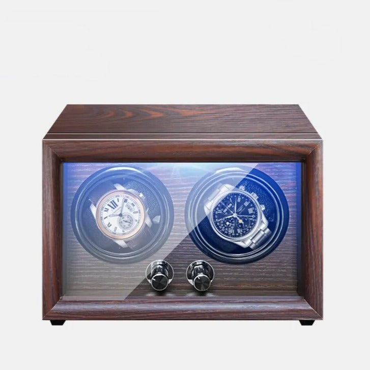 Full Wood Pin Duo Watch Winder-1-Le Remontoir