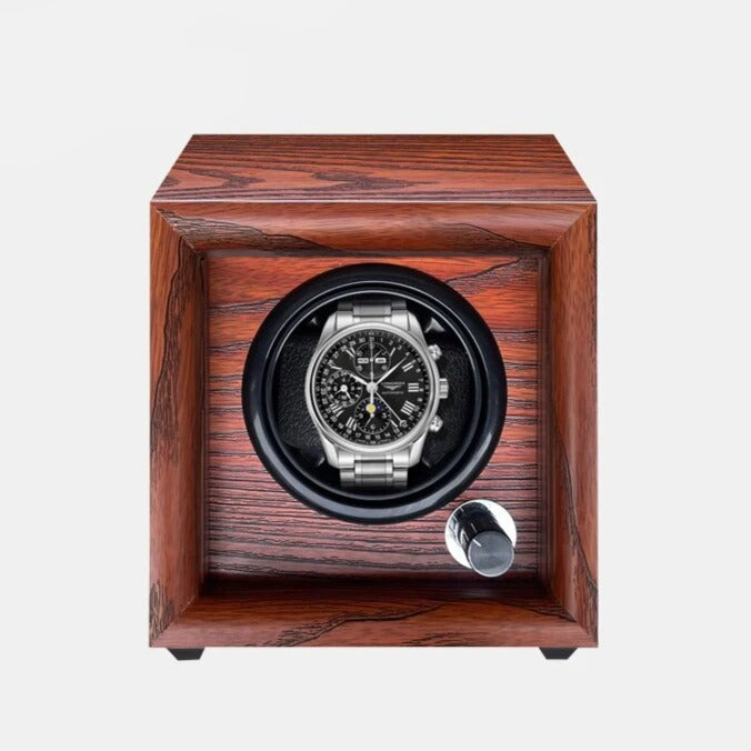 Full Wood Walnut Solo Watch Winder-1-Le Remontoir