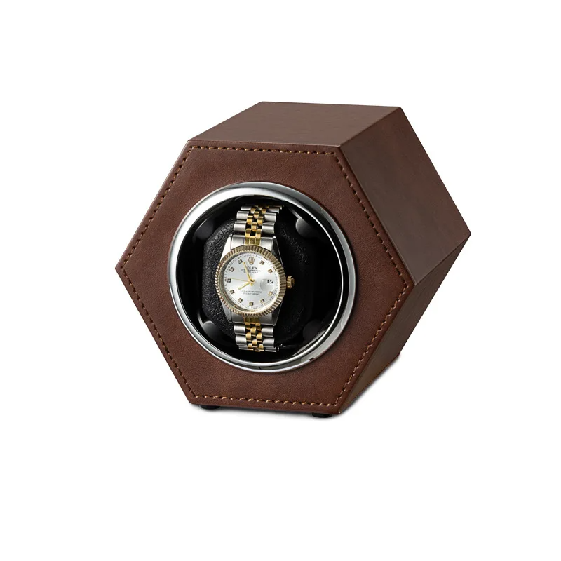Hexagonal Coffee Watch Winder-1-Le Remontoir
