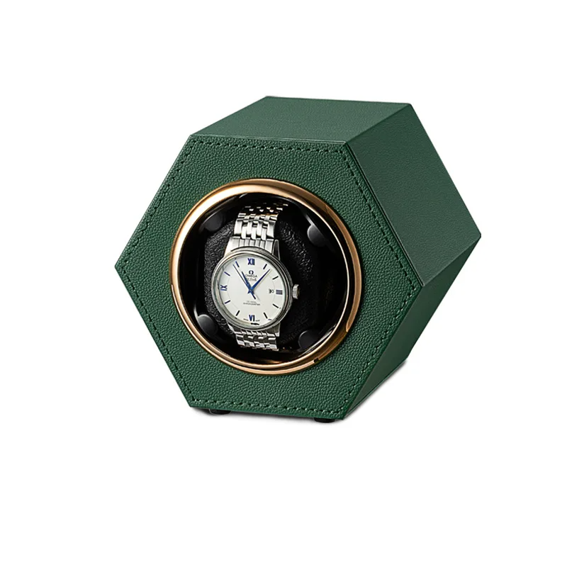 Hexagonal Sinople Watch Winder-1-Le Remontoir
