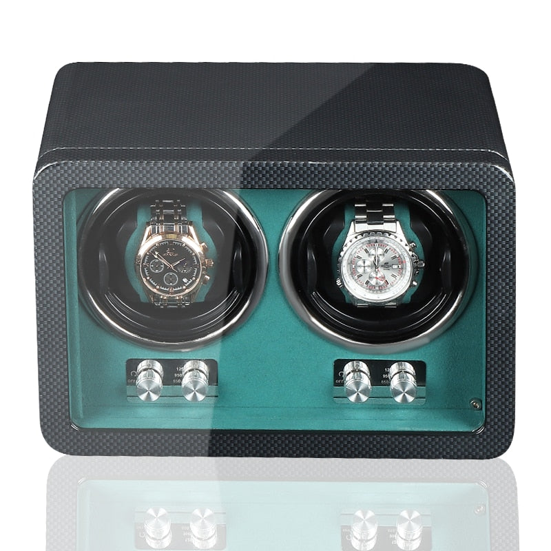 LILY TEAL DUO WATCH WINDER-1-Le Remontoir