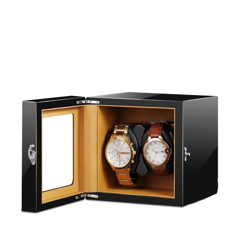 LuxeLift Leather 2-Slot Automatic Watch Winder-1-Le Remontoir