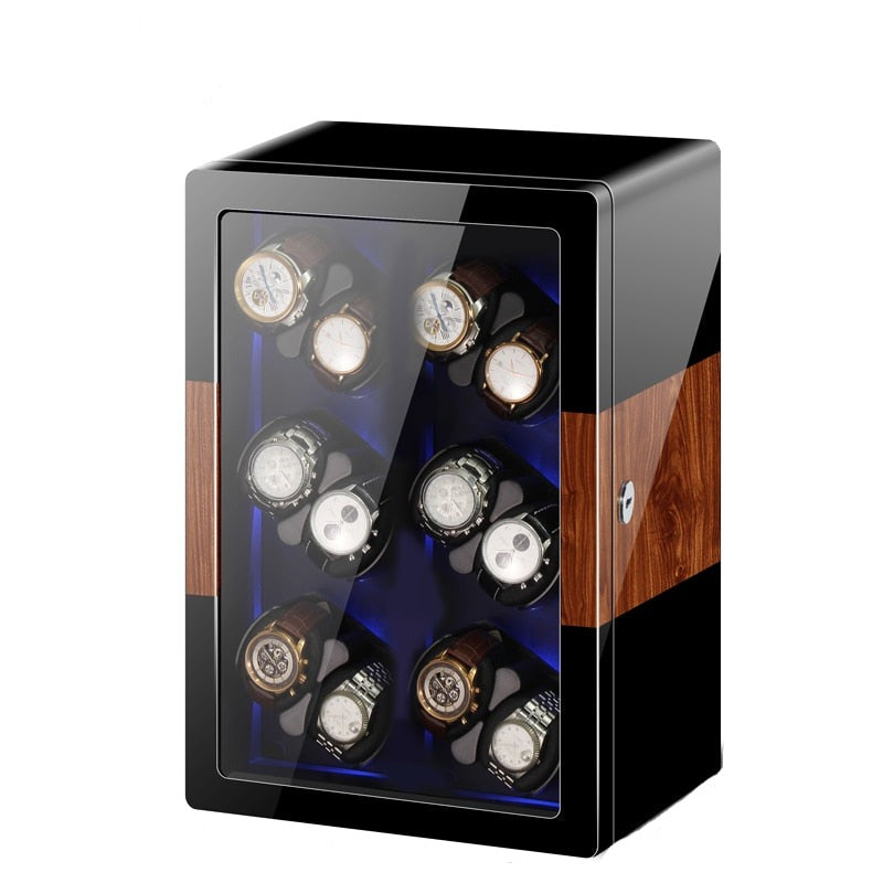 Luxury LuxeLift Hybrid Automatic Watch Winder with 12 Slots-1-Le Remontoir
