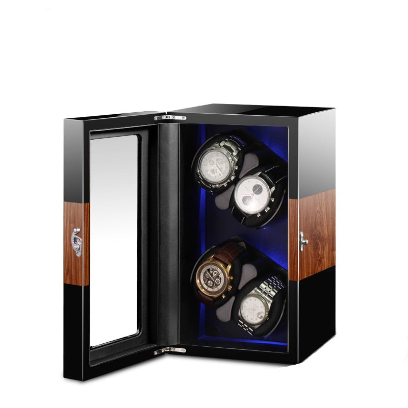 LuxuryLift Hybrid Automatic Watch Winder with 4 Slots-1-Le Remontoir