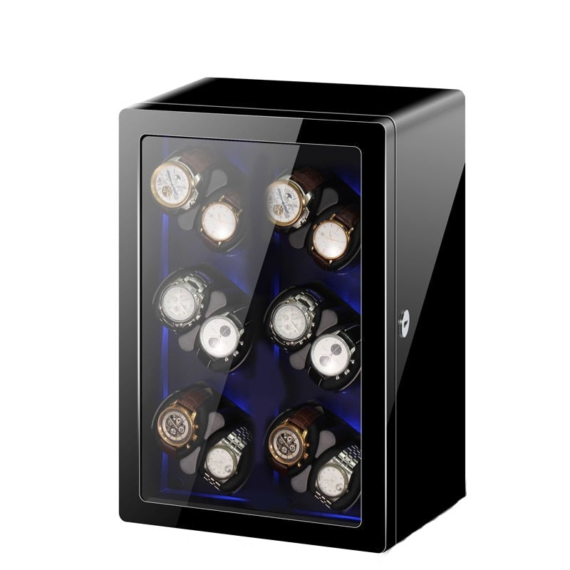 LuxuryLift Piano 12-Slot Automatic Watch Winder-1-Le Remontoir