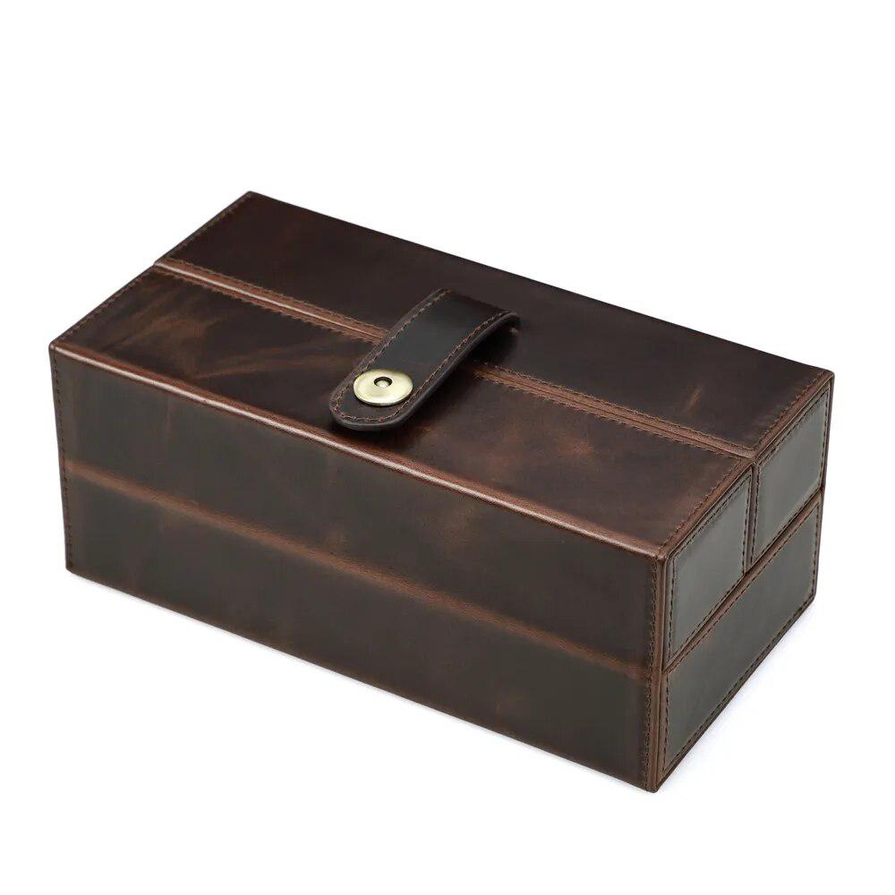 Mysterious Trio Leather Watch Box-1-Le Remontoir