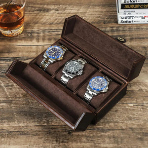 Mysterious Trio Leather Watch Box-2-Le Remontoir