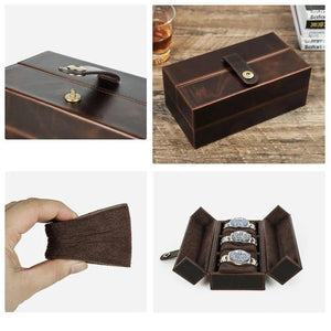 Mysterious Trio Leather Watch Box-4-Le Remontoir