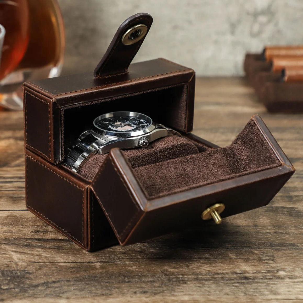 Mystery Leather Watch Box-2-Le Remontoir