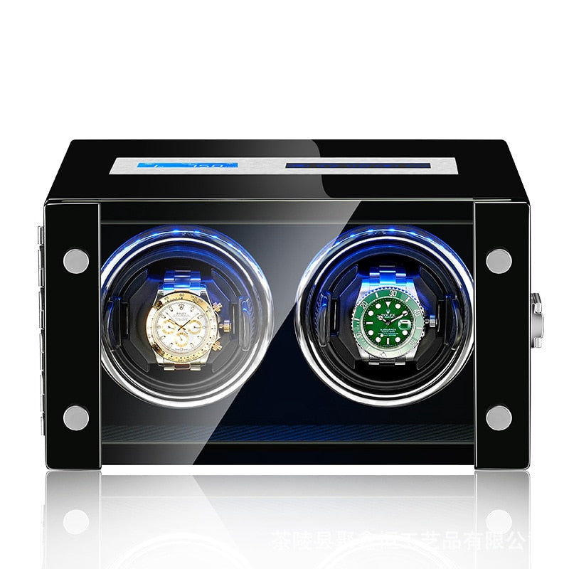 Premium Brown Automatic Watch Winder 2 Slots-1-Le Remontoir