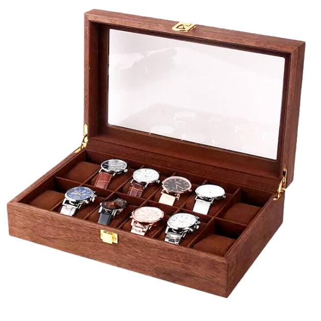 Spacious Teak Watch Box Set-1-Le Remontoir
