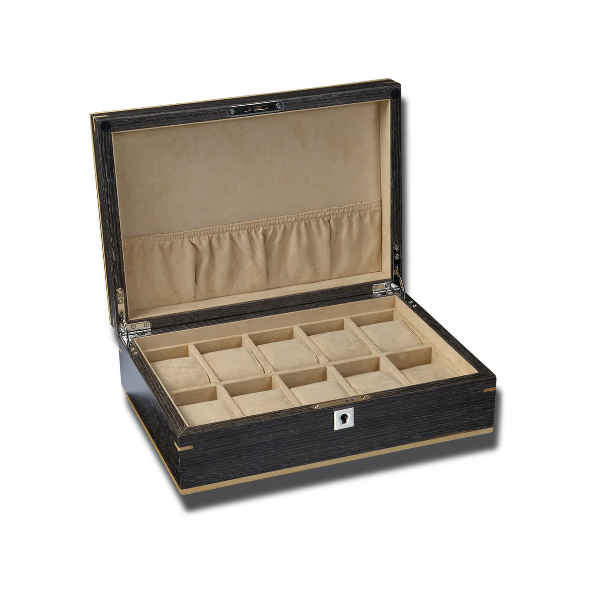Spacious Watch Box - Heisse Ebony-1-Le Remontoir