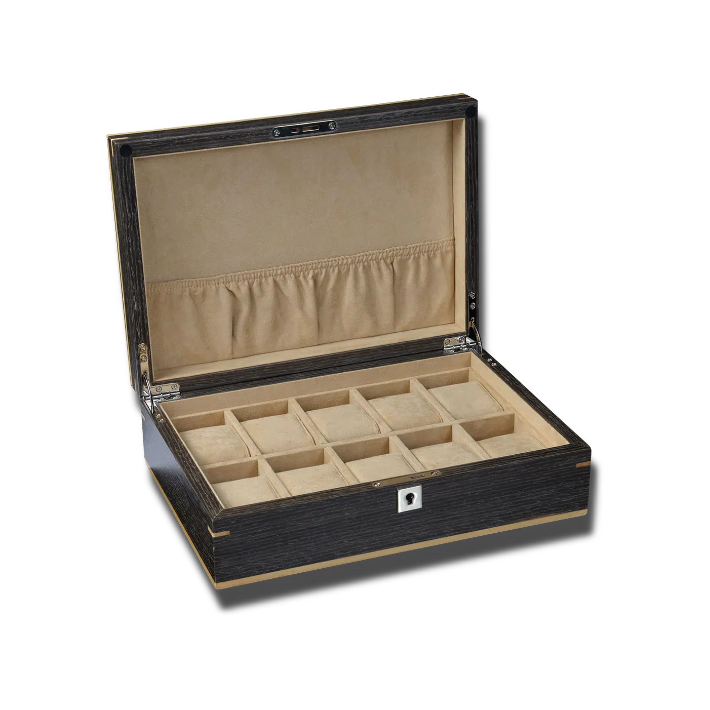 Spacious Watch Box - Heisse Ebony-1-Le Remontoir