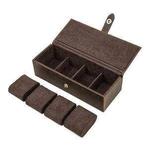 WATCH BOX Leather Quartet Case-1-Le Remontoir