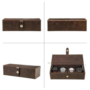 WATCH BOX Leather Quartet Case-5-Le Remontoir