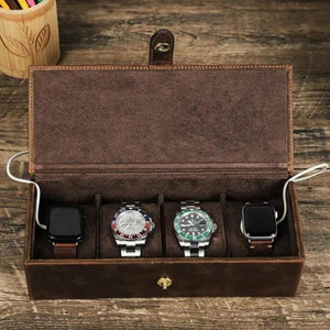 WATCH BOX Quintet Leather Case-3-Le Remontoir