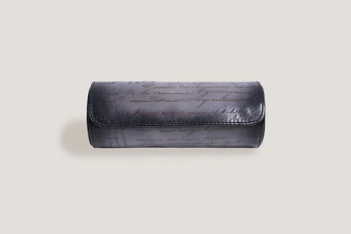 Watch Box - Aras Scroll Roll Gray-2-Le Remontoir