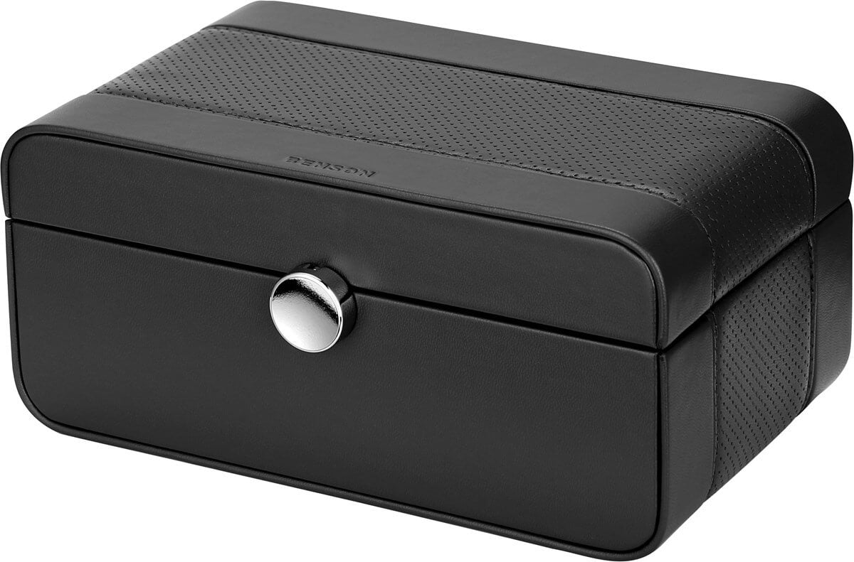 Watch Box - Benson Three Black-2-Le Remontoir