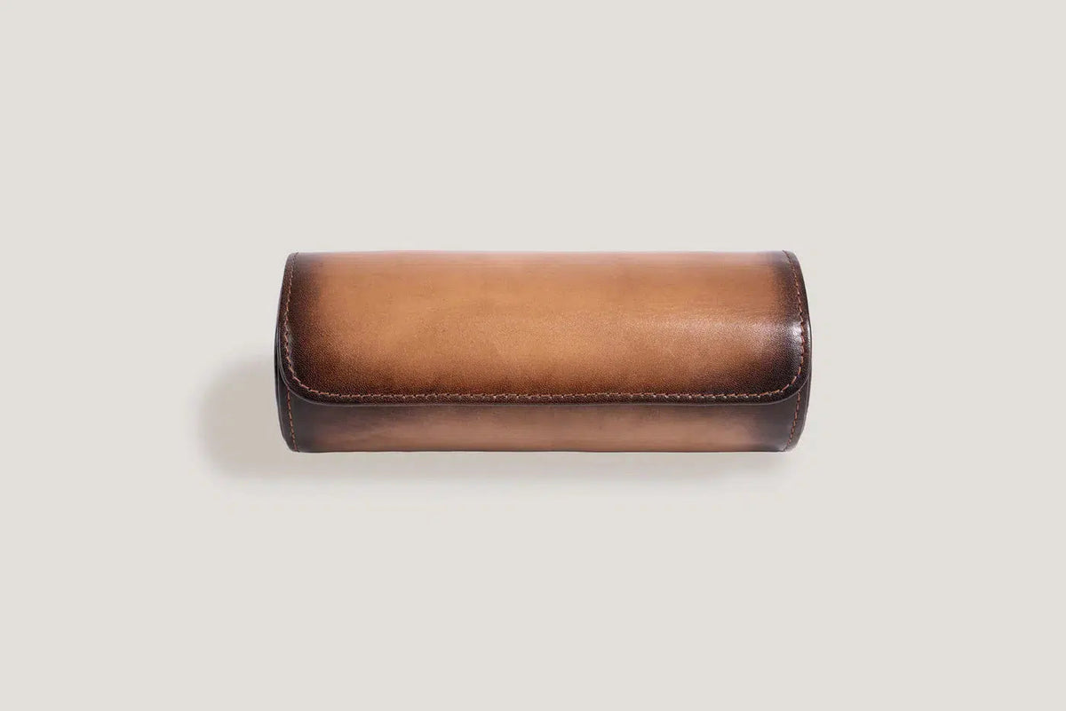 Watch Box - Brown Honey Aras Roll-3-Le Remontoir