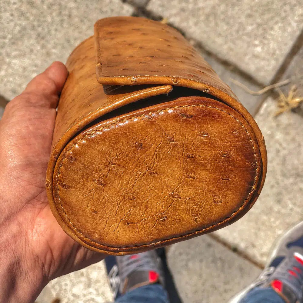 Watch Box - Galata Ostrish Honey Brown-5-Le Remontoir