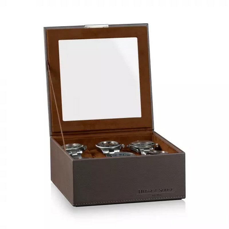 Watch Box - Heisse 6-Slot Braun Case-1-Le Remontoir