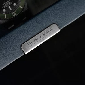 Watch Box - Heisse 6-slot Blue Case-6-Le Remontoir