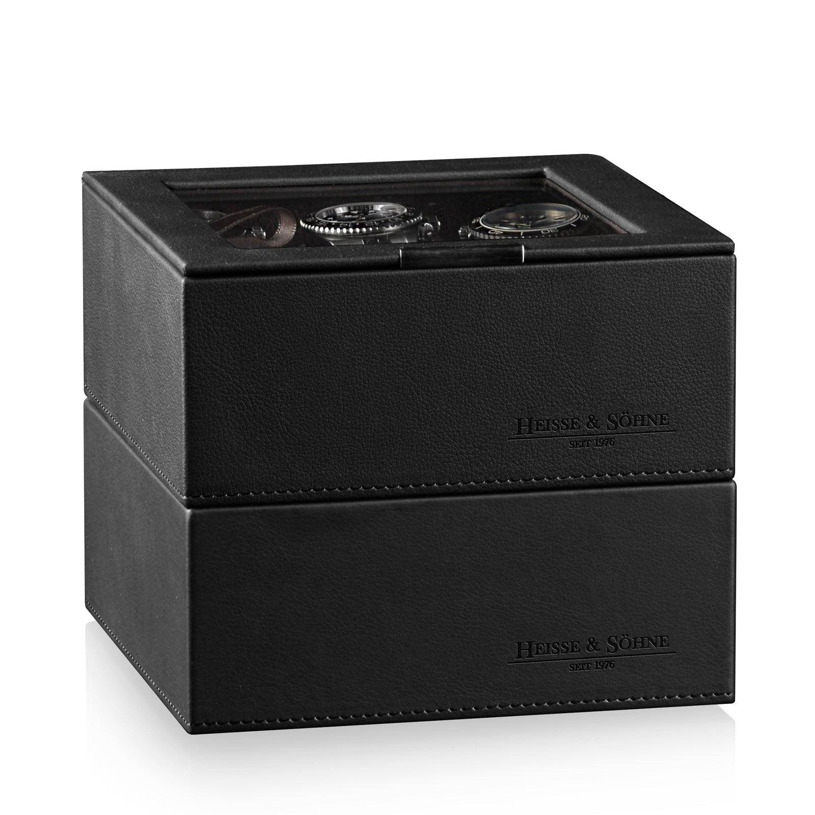 Watch Box - Heisse Double L Black-1-Le Remontoir