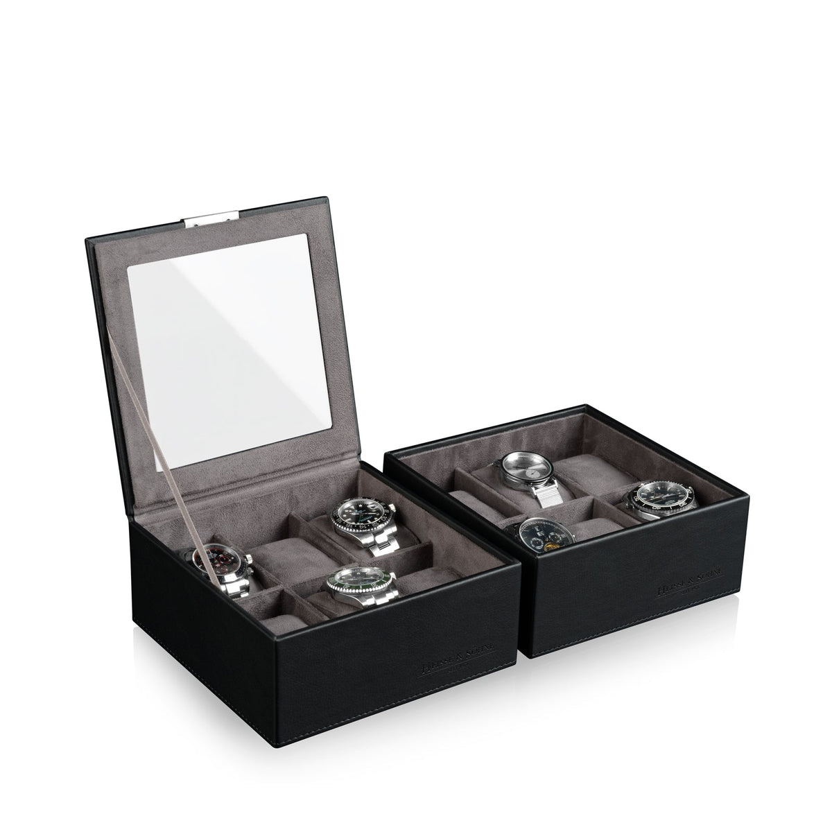 Watch Box - Heisse Double L Black-2-Le Remontoir